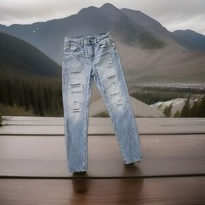 American Eagle Airflex+ Athletic Fit Move Free Slim Distressed Men's Jeans 28x32